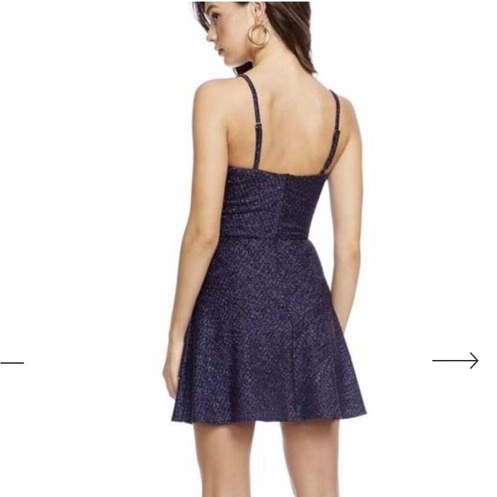 Cosmopolitan x Dress The Population Trista Metallic‎ Violet Multi Dress Size S - Picture 3 of 16